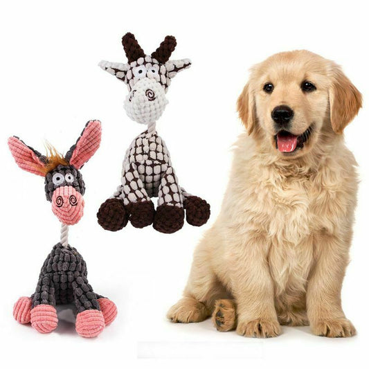 Playful Puppy Chew Toy with Squeaker for Clean Teeth