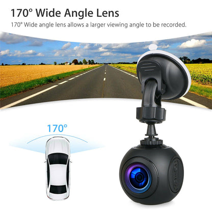 Mini WiFi Car Dash Cam - FHD 1080P with GPS, G-Sensor and Night Vision