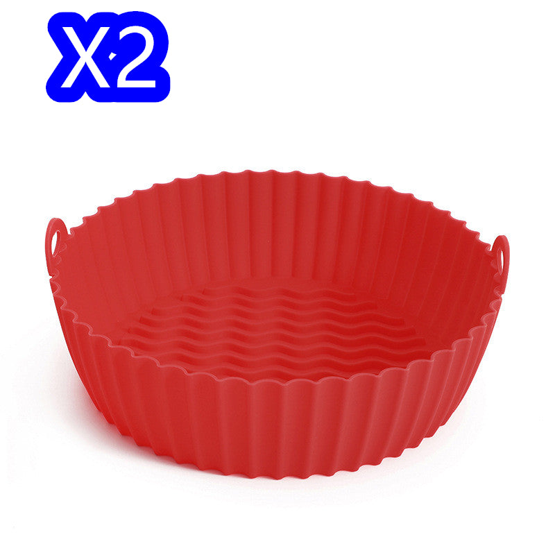 Silicone Basket Liner for Air Fryer - Reusable, Canister-Shaped Protector and Baking Mold