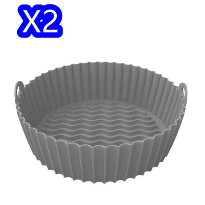 Silicone Basket Liner for Air Fryer - Reusable, Canister-Shaped Protector and Baking Mold