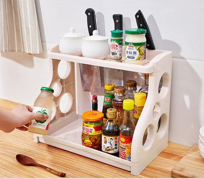 Multilayer Kitchen Storage Shelving for Kitchen Supplies