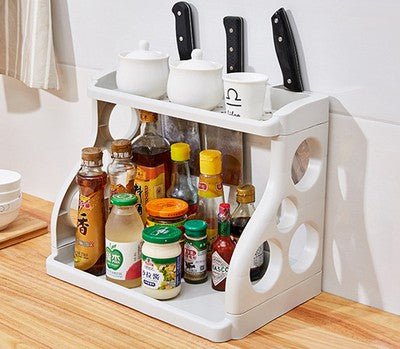 Multilayer Kitchen Storage Shelving for Kitchen Supplies