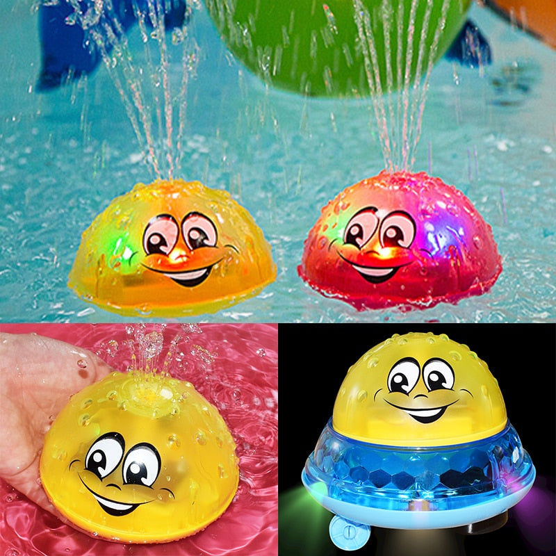 Spraying Water Bath Toy with Lights