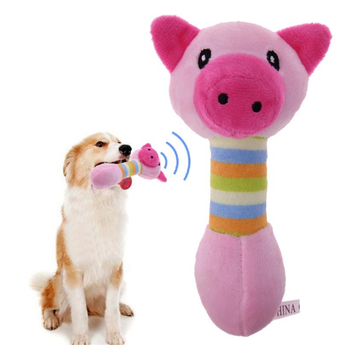 Cute Pet Chew Toys with Squeaker for Dogs and Cats