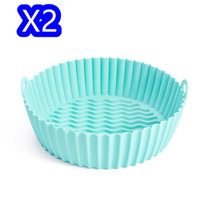 Silicone Basket Liner for Air Fryer - Reusable, Canister-Shaped Protector and Baking Mold