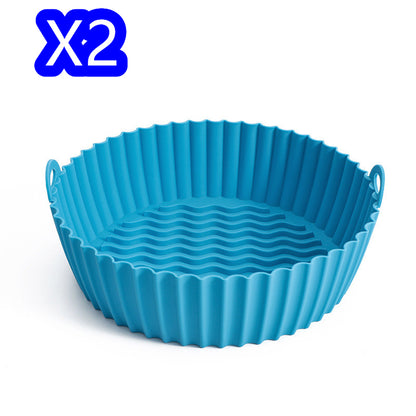 Silicone Basket Liner for Air Fryer - Reusable, Canister-Shaped Protector and Baking Mold