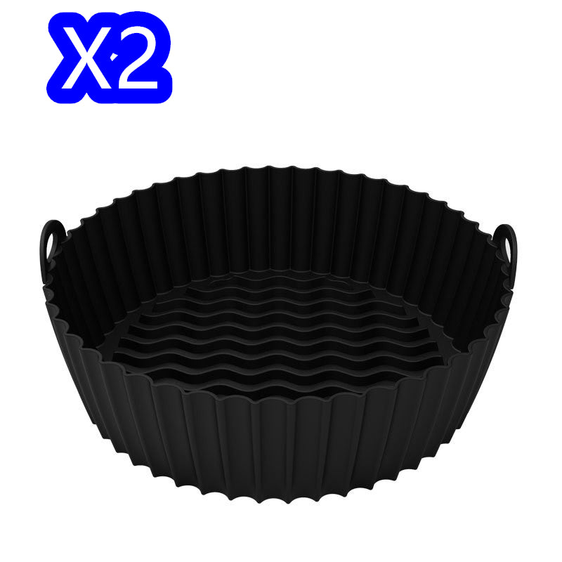 Silicone Basket Liner for Air Fryer - Reusable, Canister-Shaped Protector and Baking Mold