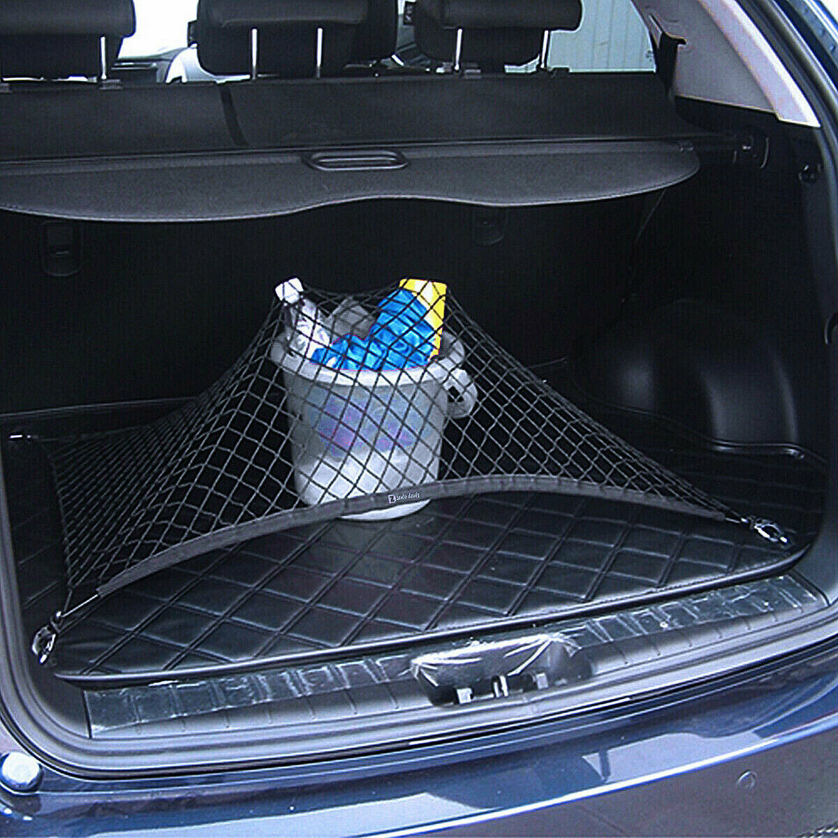 Universal Car Trunk Cargo Net Organiser with 4 Hooks