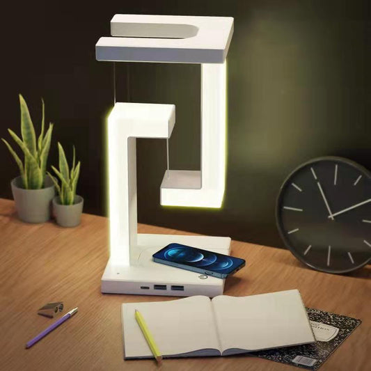 Smartphone Wireless Charging Suspension Table Lamp - Floating Design