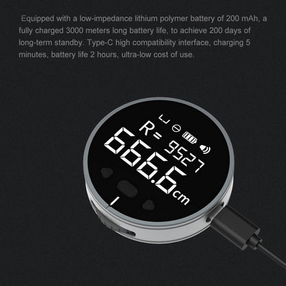 Electronic Distance Measuring Instrument - High-Definition Digital LCD Tape Measure for Precision